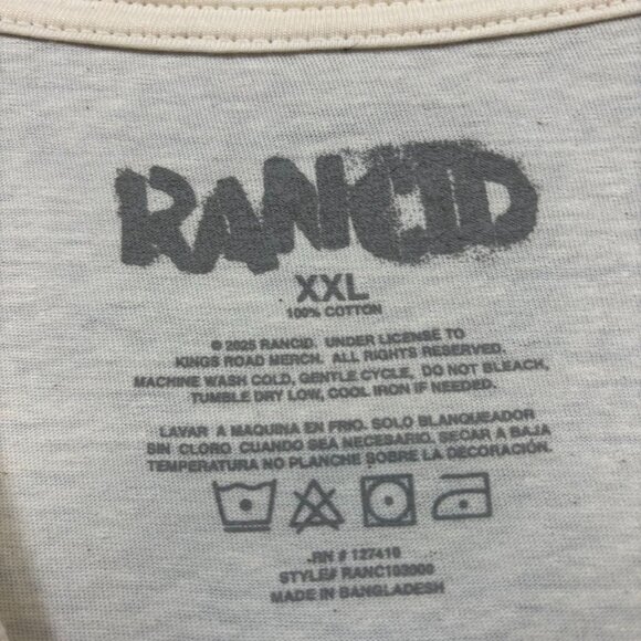 Rancid “ And Out Come the Wolves” Rock Band Graphic Beige T-Shirt Size XXL - Picture 4 of 4